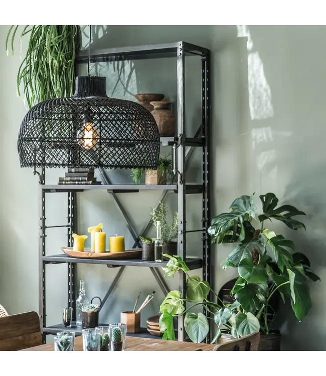 Raw materials Maze hanglamp zwart large