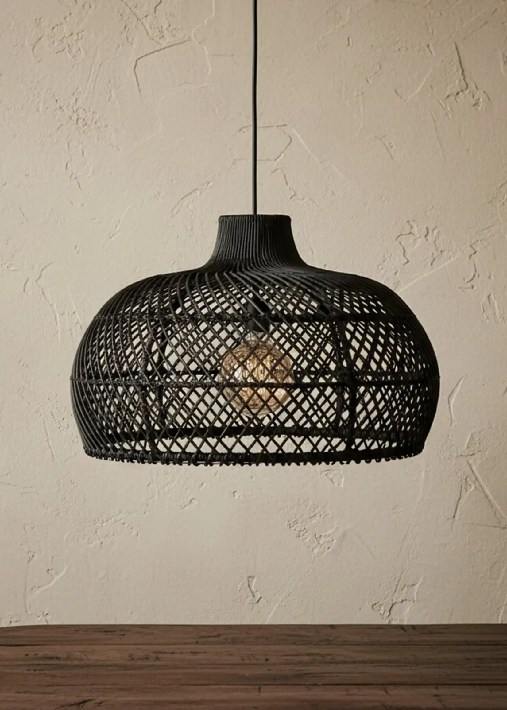 Raw materials Maze hanglamp zwart large