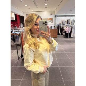 The Lola Club Alix Polo Sweater - Vanilla