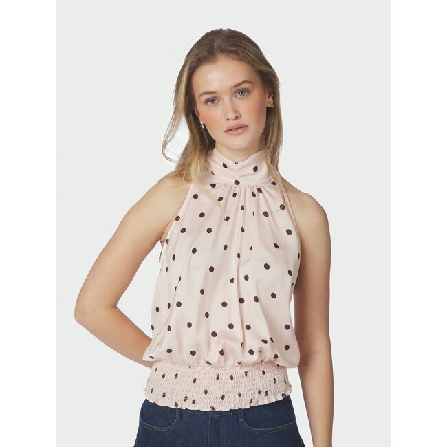 Neo Noir Jos Big Dot Blouse 169173 - Roze