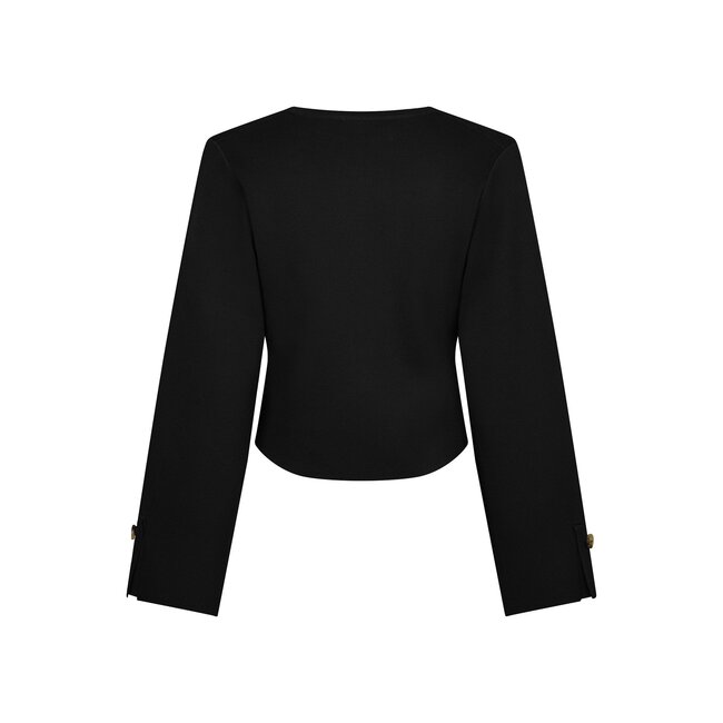 Neo Noir Fulvia Knit Blouse 167244 - Donker Bruin