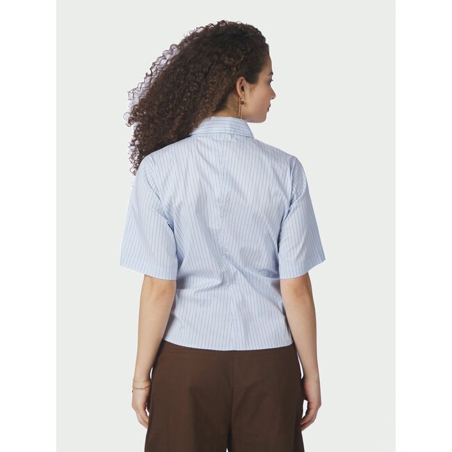 Neo Noir Hazell Stripe Shirt 169490 - Blauw