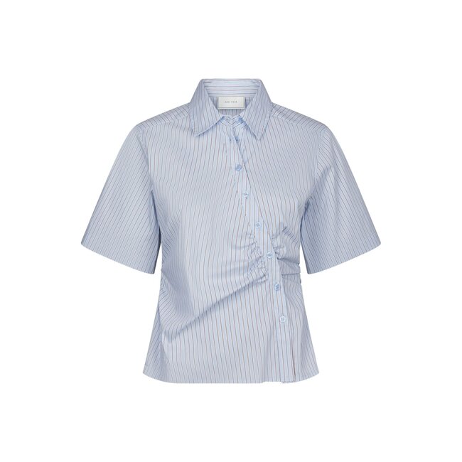 Neo Noir Hazell Stripe Shirt 169490 - Blauw
