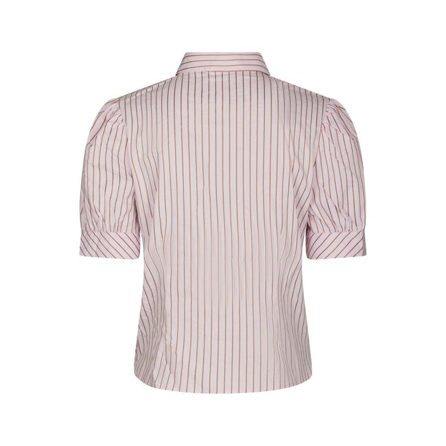 Neo Noir Frannie Structure Stripe Shirt 169900 - Roze