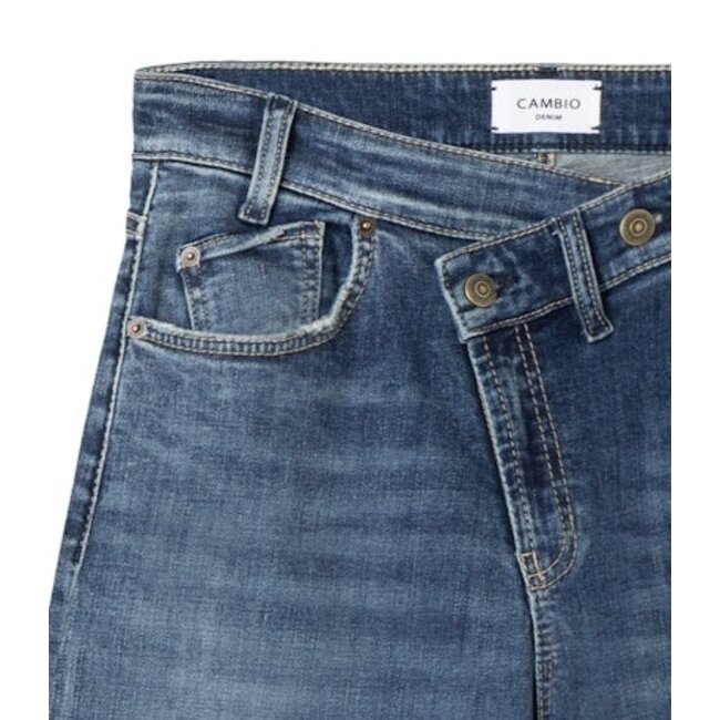 Cambio Baggy Asymmetrical Baggy Fit Jeans 9129 0132 03 - Jeans Blue