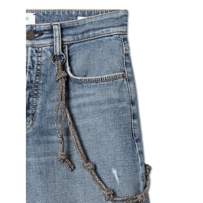 Cambio Baggy Baggy Fit Jeans 9132 0119 04 - Cross American Destroy