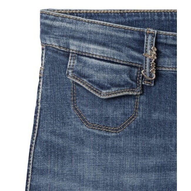 Cambio Fabienne Pocket Flair Jeans 9129 0095 05 - Modern Ocean Glow