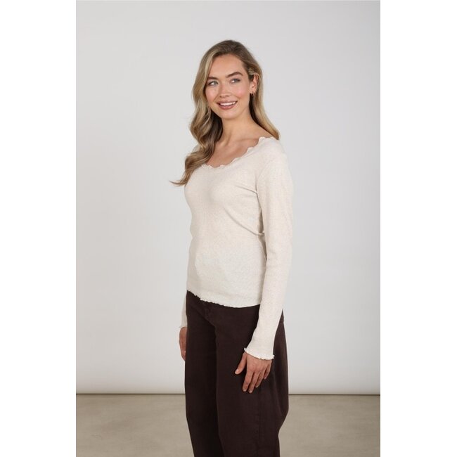 Nukus Mika Kant Top NKF01101 - Sand