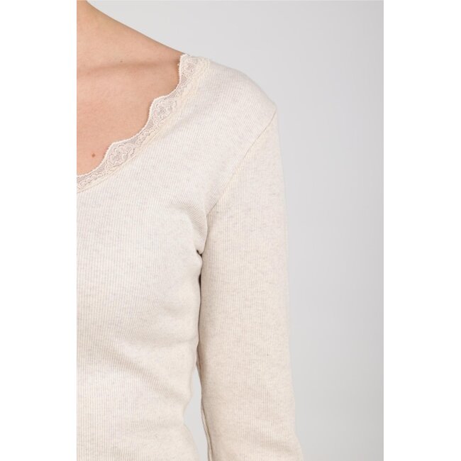 Nukus Mika Kant Top NKF01101 - Sand