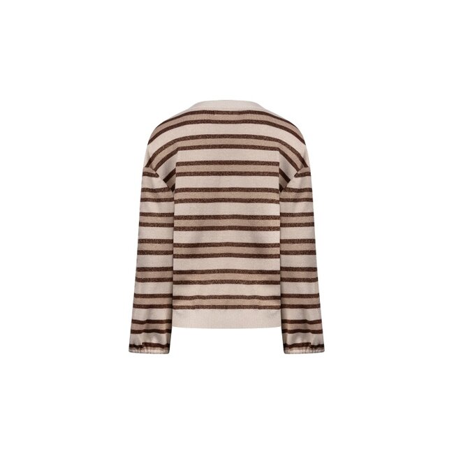 Nukus Kim Stripe Pullover NKF03054 - Sand/Toffee