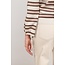 Nukus Kim Stripe Pullover NKF03054 - Sand/Toffee