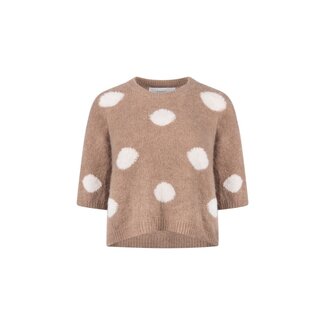 Nukus Lara Dots Pullover NKF03080 - Taupe
