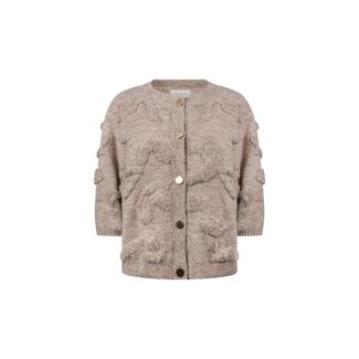 Nukus Maggy Cardigan SS NKF05030 - Sand