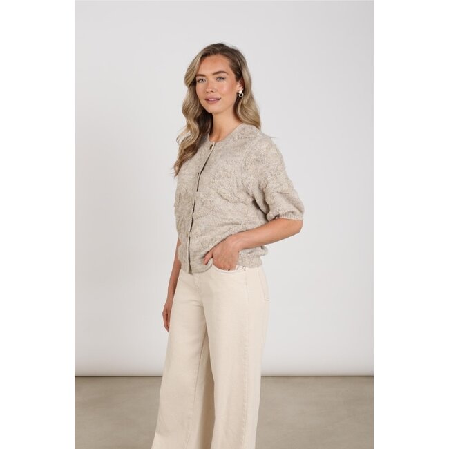 Nukus Maggy Cardigan SS NKF05030 - Sand