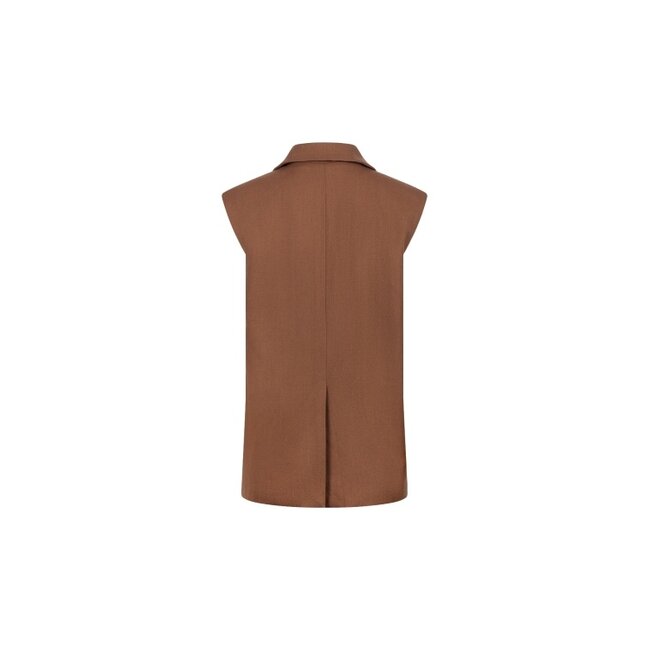 Nukus Chlo Paillet Gilet NKF08045 - Espresso
