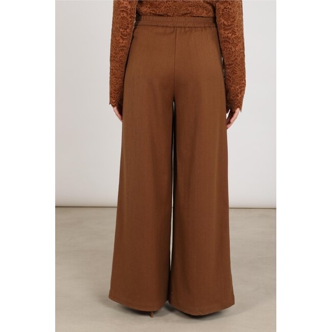 Nukus Bodine Pants Wide Fit Pantalon NKF09076 - Espresso