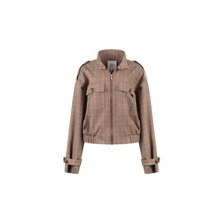 Nukus Hope Check Jacket NKF13111 - Toffee