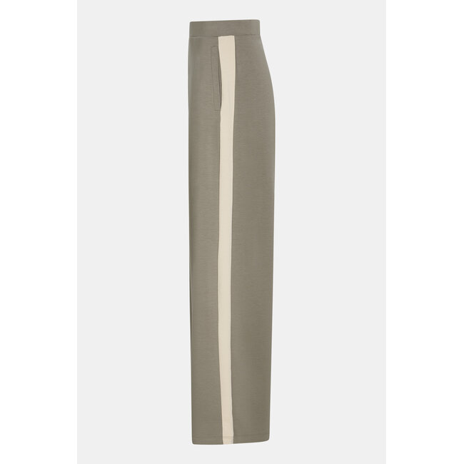 Penn&Ink W26T1307 Trousers Stripe Straight Pantalon - Dessert/Ecru