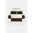 Penn&Ink W26B423 Cardigan Stripe - Ecru/Tabak