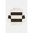 Penn&Ink W26B423 Cardigan Stripe - Ecru/Tabak