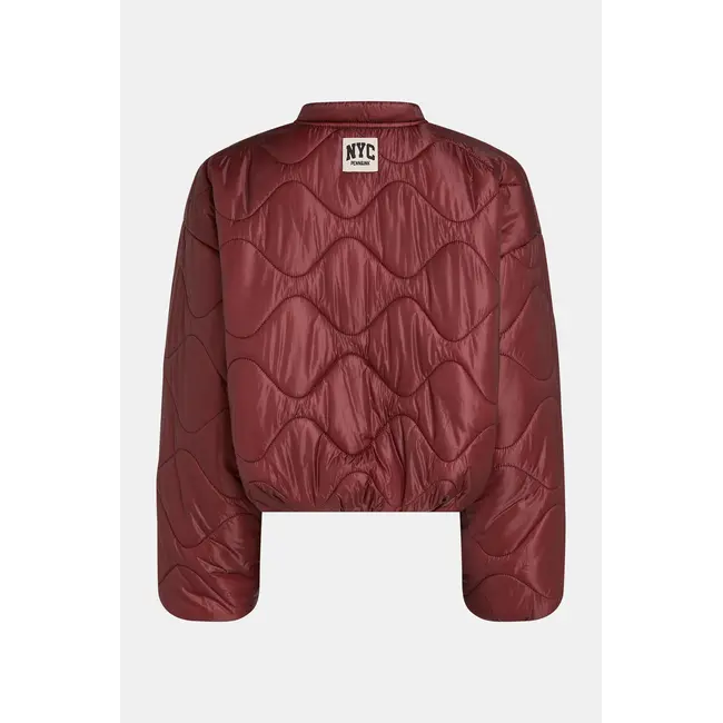 Penn&Ink W26C387 Cropped Coat - Aubergine