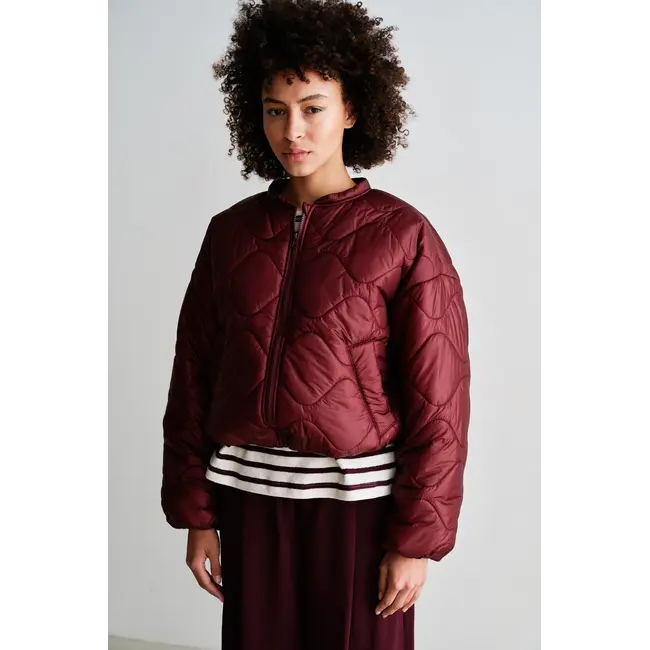 Penn&Ink W26C387 Cropped Coat - Aubergine