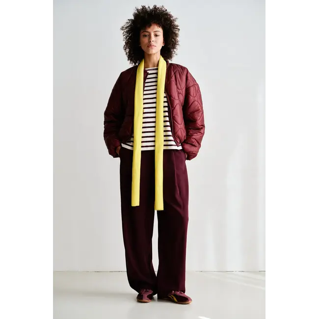 Penn&Ink W26C387 Cropped Coat - Aubergine