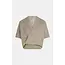 Penn&Ink W26C396 Overslag Jumper - Brown Melange