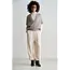Penn&Ink W26C396 Overslag Jumper - Brown Melange