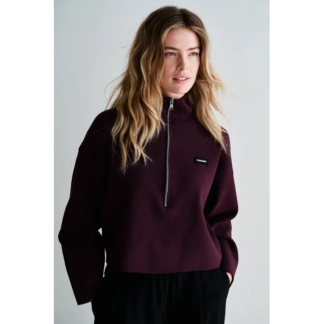 Penn&Ink W26B420 Jumper - Aubergine