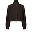 Neo Noir Felicity Zip Blouse 170348 676 - Dark Brown