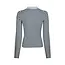 Neo Noir Fannya LS Striped Knit Polo 169865 665 - Light Blue