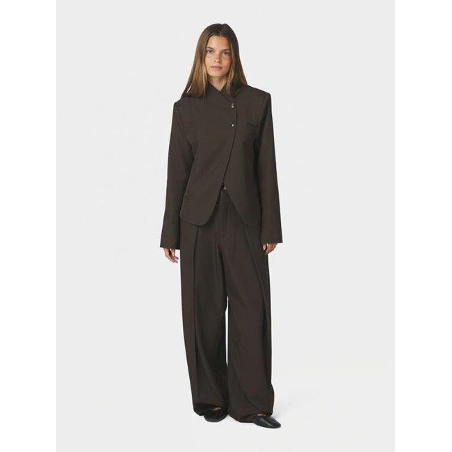Neo Noir Lucille Structure Pants 169655 676 - Dark Brown