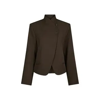 Neo Noir Tiria Structure Blazer 170815 676 - Dark Brown