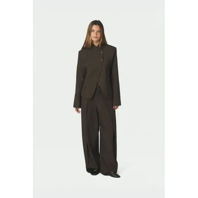Neo Noir Tiria Structure Blazer 170815 676 - Dark Brown