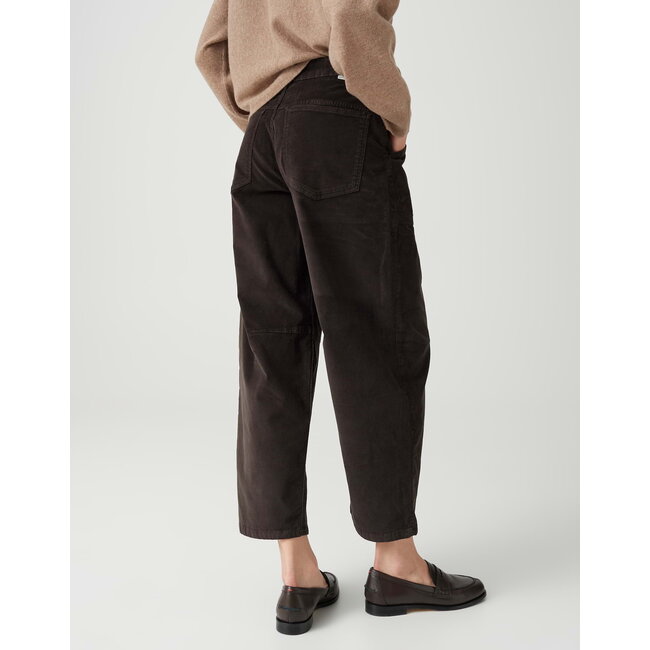 Opus Lissie Bolde Barrel Fit Pantalon 1060709128454 20040 - Affogato Bruin