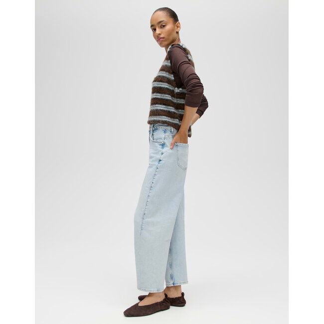 Opus Lolah Joy Barrel Fit Jeans 10534513070481 70320 - Light Joy Blue