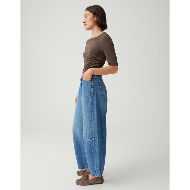Opus Lolah Paris Barrel Fit Jeans 10600414024106 70391 - Mid Blue