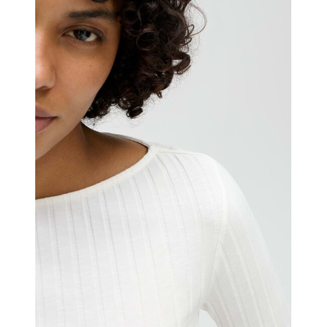 Opus Sovke Shirt 10144311105100 1004 - Milk