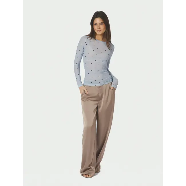 Neo Noir Ella Space Dot Top 168628 145 - Light Blue