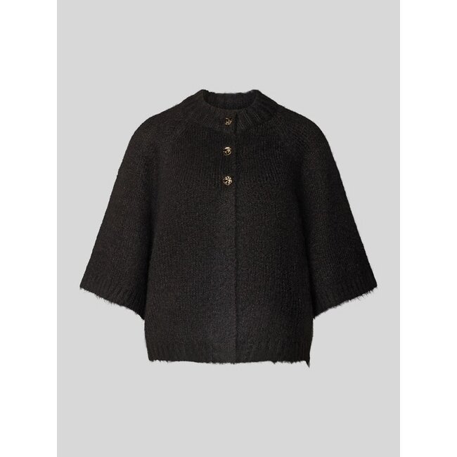 Neo Noir Benuta Fluffy Knit Cardigan 165816 676 - Dark Brown