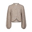 Neo Noir Gio Fluffy Knit Cardigan 168524 976 - Beige Melange