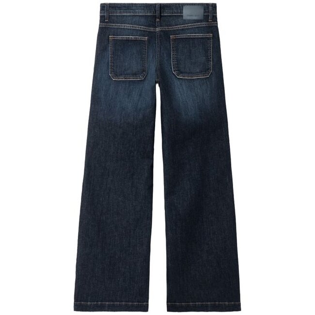 Cambio Ada Patched Pocket Wide Leg Jeans 9157 0009/03 5045 - Pure Flow Blue