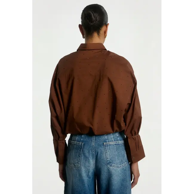 Aaiko  Mikkie Strass CO 518 Blouse 101887 191227 - Sorrel Horse