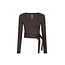 The Lola Club Bruna-004 Wrap Top - Espresso
