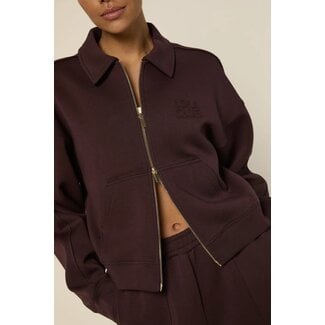 The Lola Club Leyla-001 Zip Through - Mulberry Wine