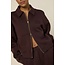The Lola Club Leyla-001 Zip Through - Mulberry Wine