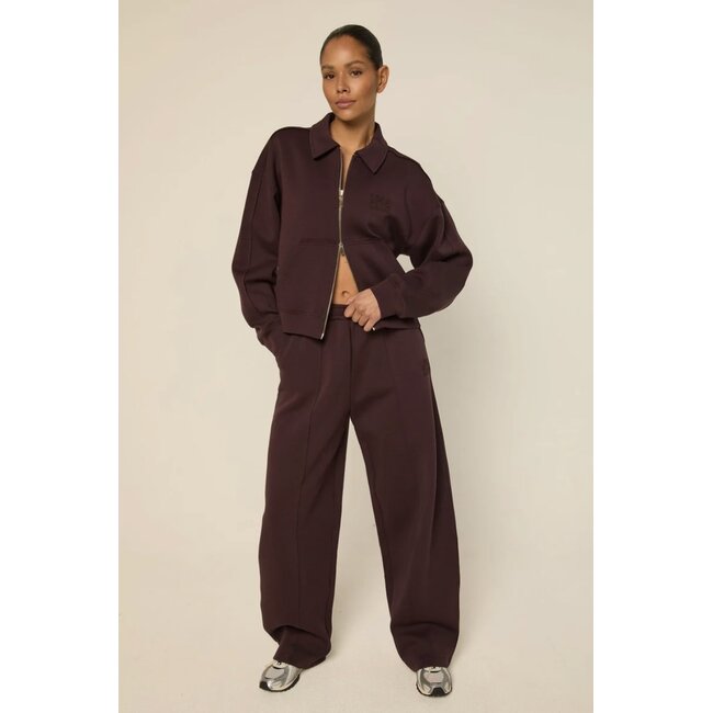 The Lola Club Leyla-001 Zip Through - Mulberry Wine