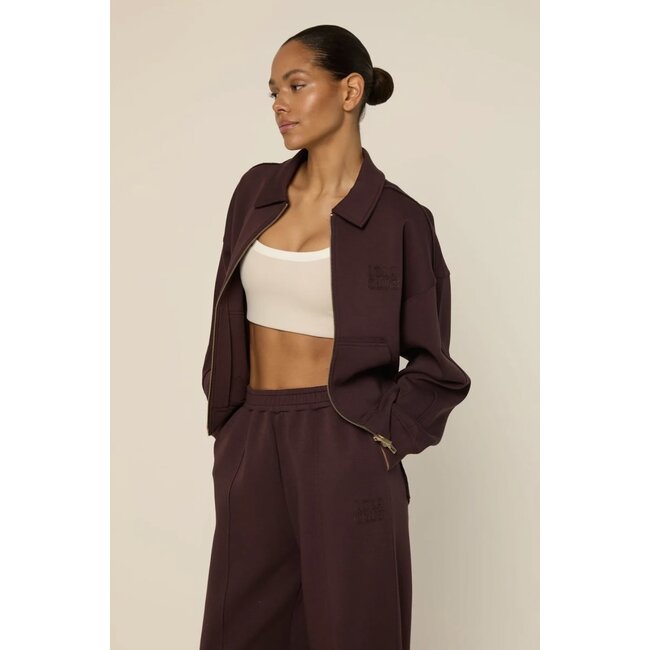The Lola Club Leyla-001 Zip Through - Mulberry Wine