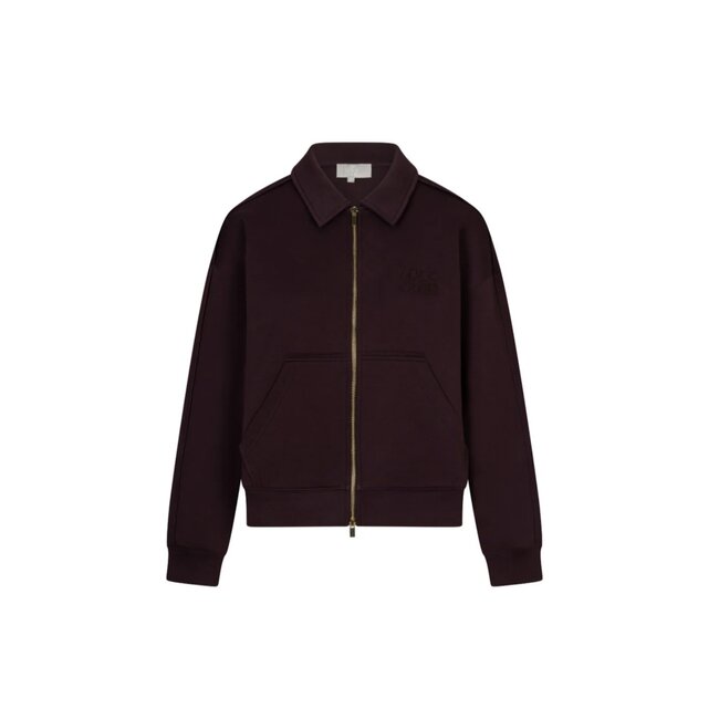 The Lola Club Leyla-001 Zip Through - Mulberry Wine